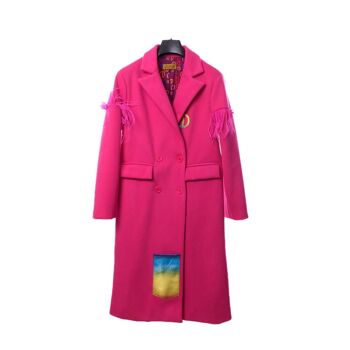 cappotto piume personalizzato fuxia-1 2