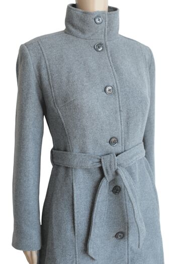 Manteau d'hiver pour femme-gris 2