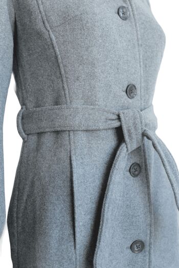 Manteau d'hiver pour femme-gris 3