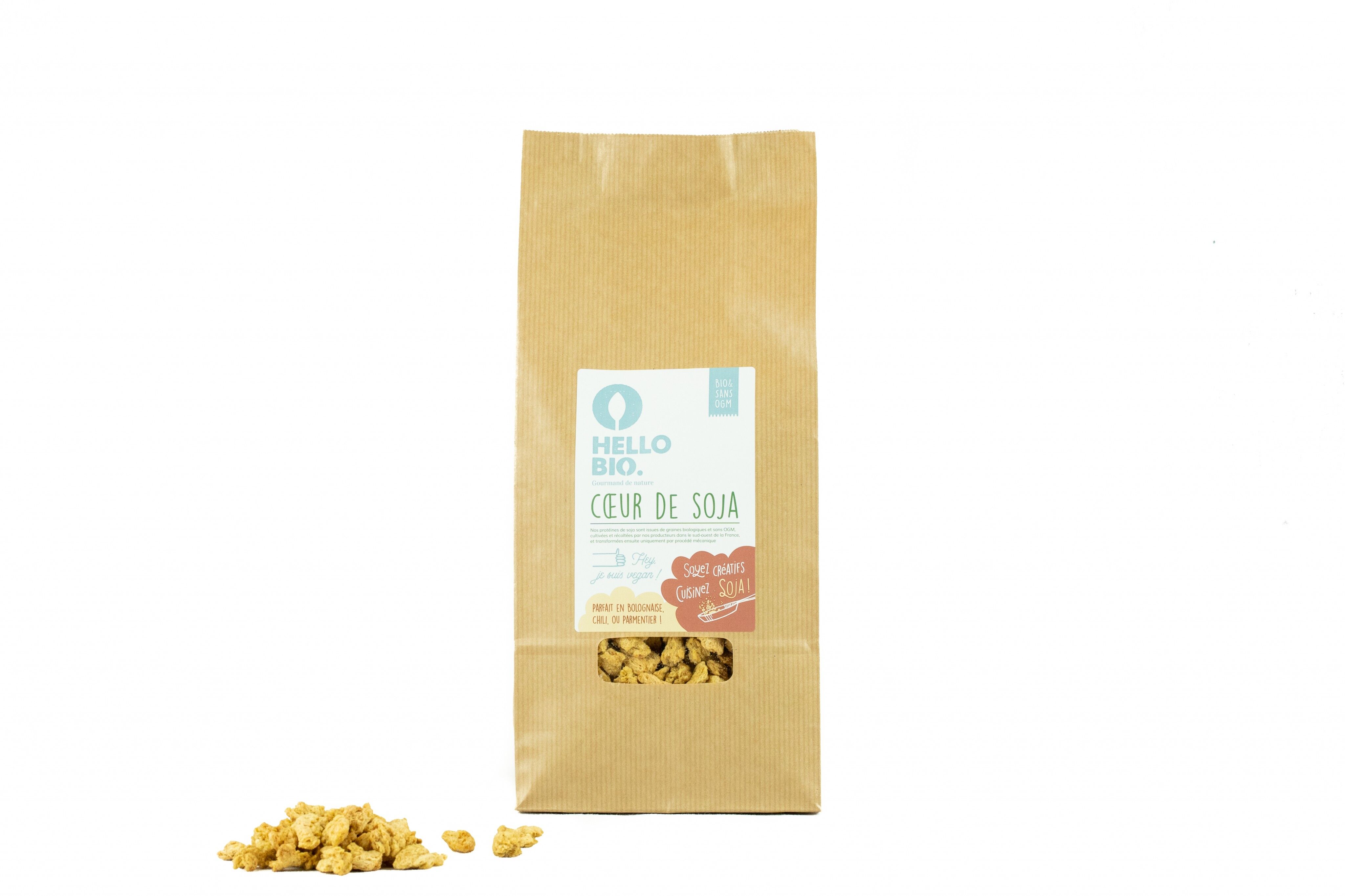 Corazones de soja texturizados 12/20 mm - 5KG