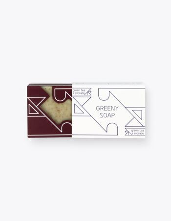 Savon Greeny - Thé Vert et Huile d'Avocat 120g 2