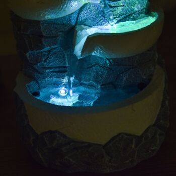 Cadeaux Fête des Mères - Fontaine d'Intérieur - Ganda - Cascade Effet Pierre Naturelle - Lumière Led Colorée - Déco Zen et Idée Cadeau 8