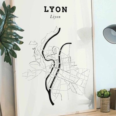 Le Bon Plan Poster - Lyon Creme