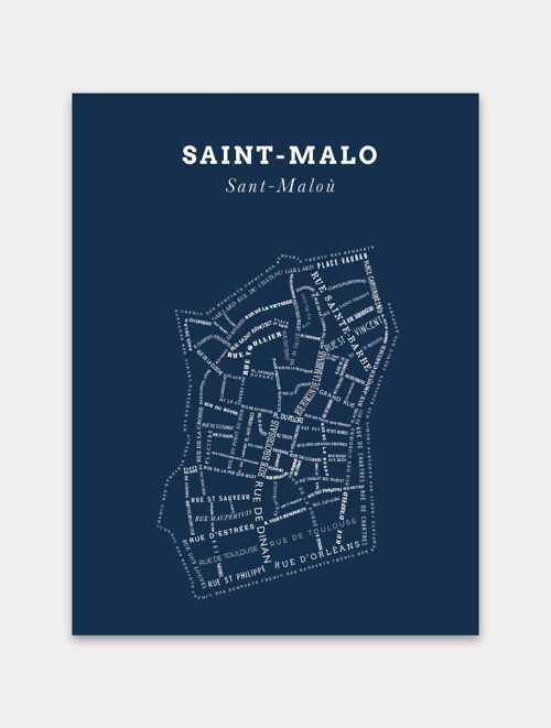 Affiche Le Bon Plan - Saint-Malo Fond Marine