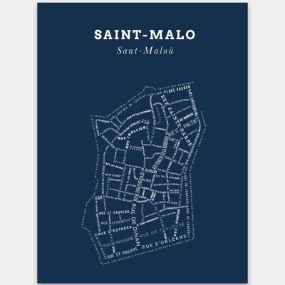 Affiche Le Bon Plan - Saint-Malo Fond Marine