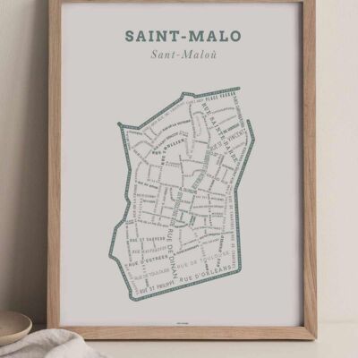 Le Bon Plan Plakat - Saint-Malo Smaragd