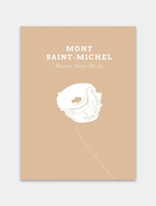 Affiche Le Bon Plan - Mont Saint-Michel Fond Sable