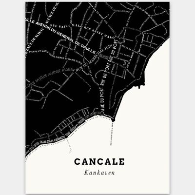 Póster Le Bon Plan - Cancale Black & Cream