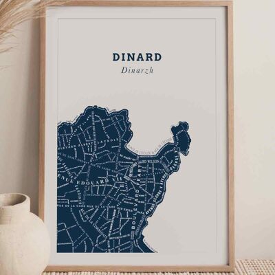 Poster Le Bon Plan - Dinard Blu Navy