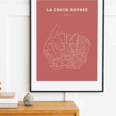 Póster Le Bon Plan - Lyon Croix Rousse Terracota