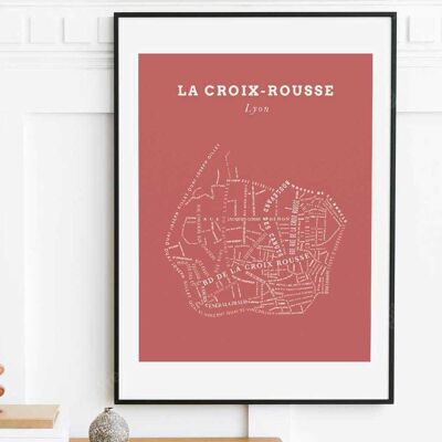 Affiche Le Bon Plan - Lyon Croix Rousse Terracotta