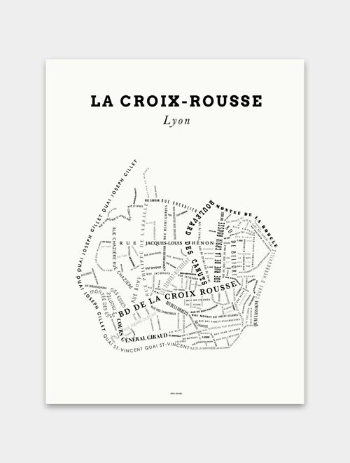 Affiche Le Bon Plan - Lyon Croix Rousse Crème
