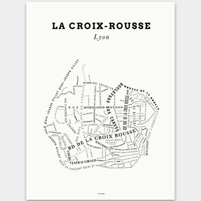 Affiche Le Bon Plan - Lyon Croix Rousse Crème