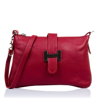 Allerona Women's handbag. Genuine leather Dollaro - Garnet