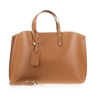 Campalto Women's tote bag. Genuine leather Tamponato - Leather