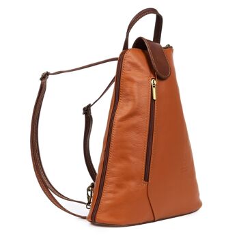 Sac à dos pour femme Montesilvano Cuir véritable Sauvage - Cuir; Marron 2