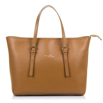 Casapulla Women's tote bag. Genuine Saffiano leather - Leather