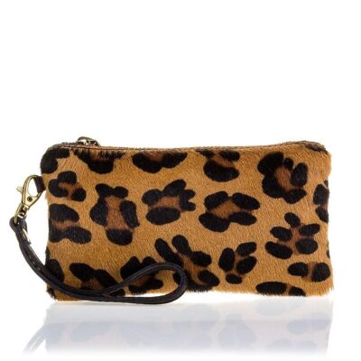 Mattarello Women's handbag. Genuine leather Cavallino Leopard Large Dollaro