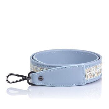 Bracelet Femme Soave Ruga Cuir Véritable - Bleu Clair 9