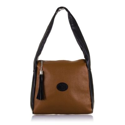 Vibo Sac à bandoulière pour femme en cuir véritable Dollaro Sauvage