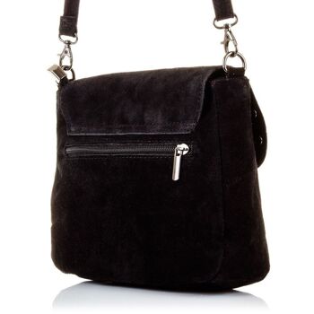 Sac à bandoulière Daria pour femme en cuir suédé véritable 10