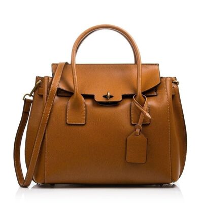 Amina Women's tote bag. Genuine leather Palmellato - Leather