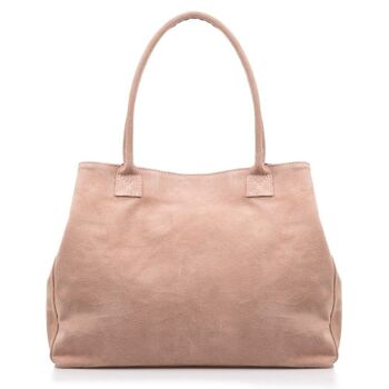 Sac Shopper Femme Annagrazia en Vrai Cuir Suédé - Cuir 6