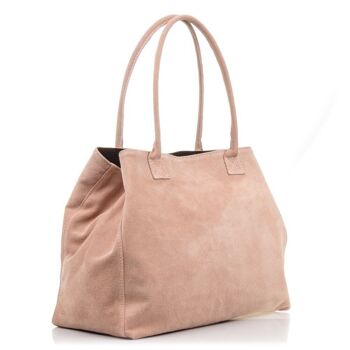 Sac Shopper Femme Annagrazia en Vrai Cuir Suédé - Cuir 7