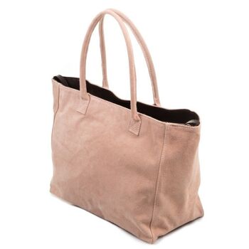 Sac Shopper Femme Annagrazia en Vrai Cuir Suédé - Cuir 8