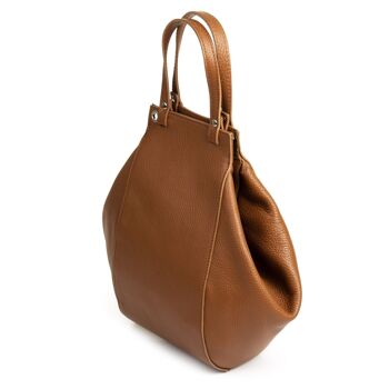 Giusta Sac à bandoulière pour femme en cuir véritable Dollaro - Cuir 8