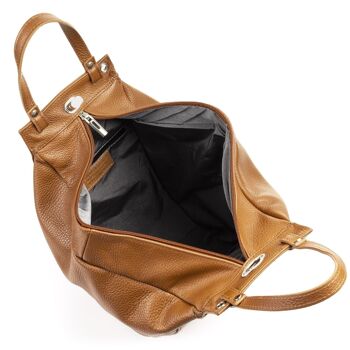 Giusta Sac à bandoulière pour femme en cuir véritable Dollaro - Cuir 10