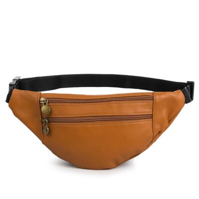 Clara Unisex fashion fanny pack. Sauvage genuine leather - Leather