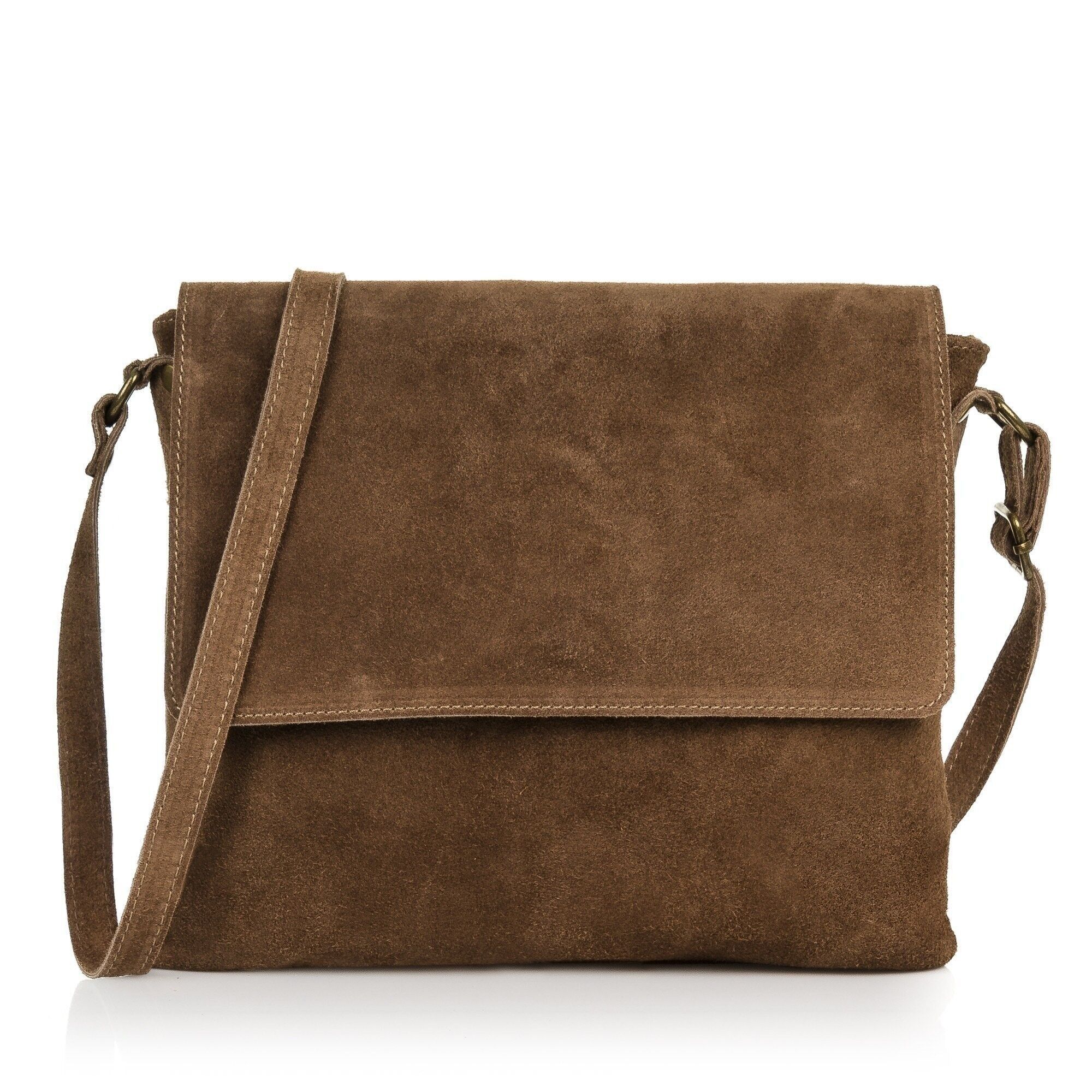 Bolso marron oscuro online mujer