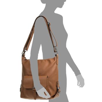 Oriana Sac à dos pour femme en cuir véritable Dollaro 4