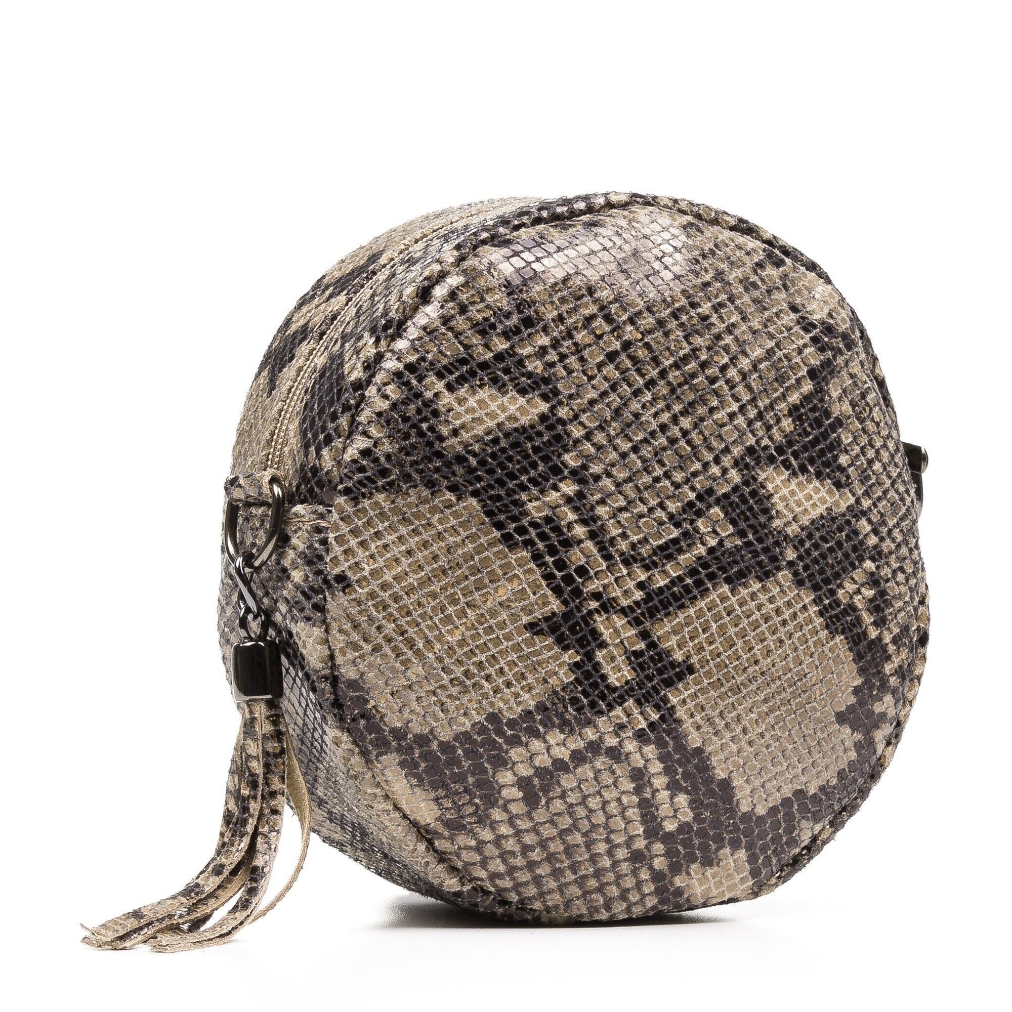 Snakeskin on sale round bag