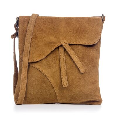 Sac à bandoulière Ulfa pour femme en cuir véritable Daim - Cuir