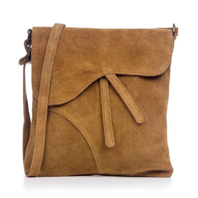 Ulfa Women's shoulder bag. Genuine Leather Suede - Leather