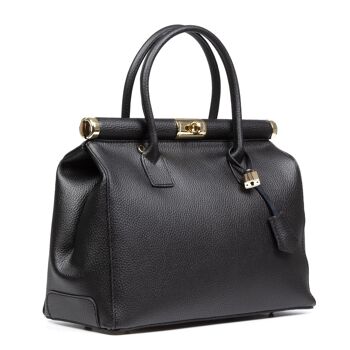 Sac fourre-tout Aryana pour femmes Dollaro en cuir véritable - Noir 7