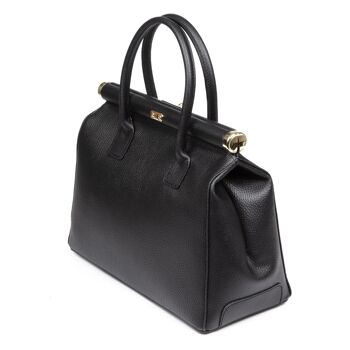 Sac fourre-tout Aryana pour femmes Dollaro en cuir véritable - Noir 8