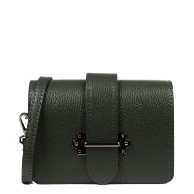 Camelia Women's shoulder bag. Dollaro genuine leather - Green
