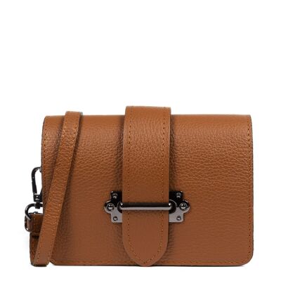 Camelia Women's shoulder bag. Genuine leather Dollaro - Leather