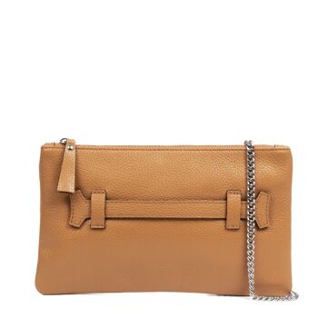 Zinerva Sac à bandoulière pour femme en cuir véritable Dollaro 6