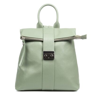 Foca Women's backpack bag. Dollaro genuine leather - Mint Green