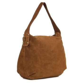 Sac à Bandoulière Acerenza pour Femme en Cuir Véritable Daim - Cuir 7