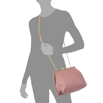 Aci Sac à bandoulière pour femme en cuir véritable Dollaro 4