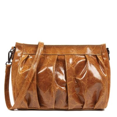 Acquarica Genuine Leather Crossbody Bag Suede Stonewashed