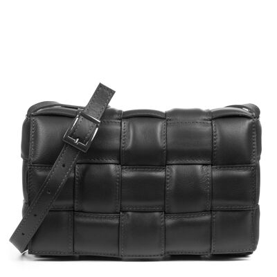 Aglientu Women's Shoulder Bag. Genuine Sauvage Leather Padded.