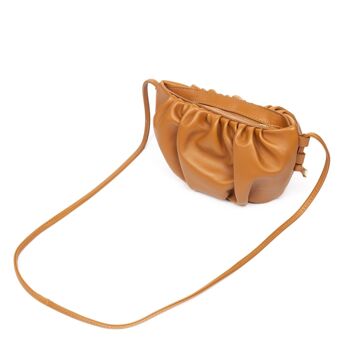 Sac à bandoulière Agna pour femme. Véritable peau de mouton. - Cuir 8