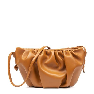 Sac à bandoulière Agna pour femme. Véritable peau de mouton. - Cuir