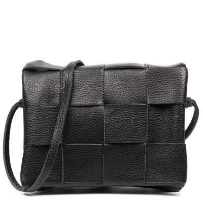 Sac bandoulière femme Agordo. Cuir véritable Dollaro.